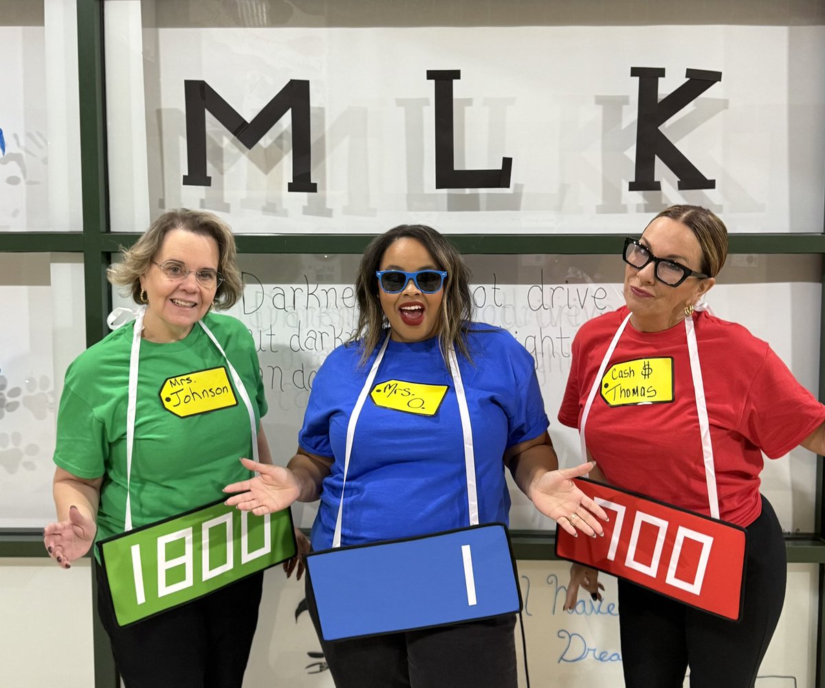 Thomas4Leaders's tweet photo. 🎤 Come on down!
The MLK MS 💙administrative team is ready to spin the wheel and win big this Halloween! 🏫💰 @BrandiKOverton @Johnson4Change
#ThePriceIsRight #SchoolEdition https://t.co/GX6g0UYaIc