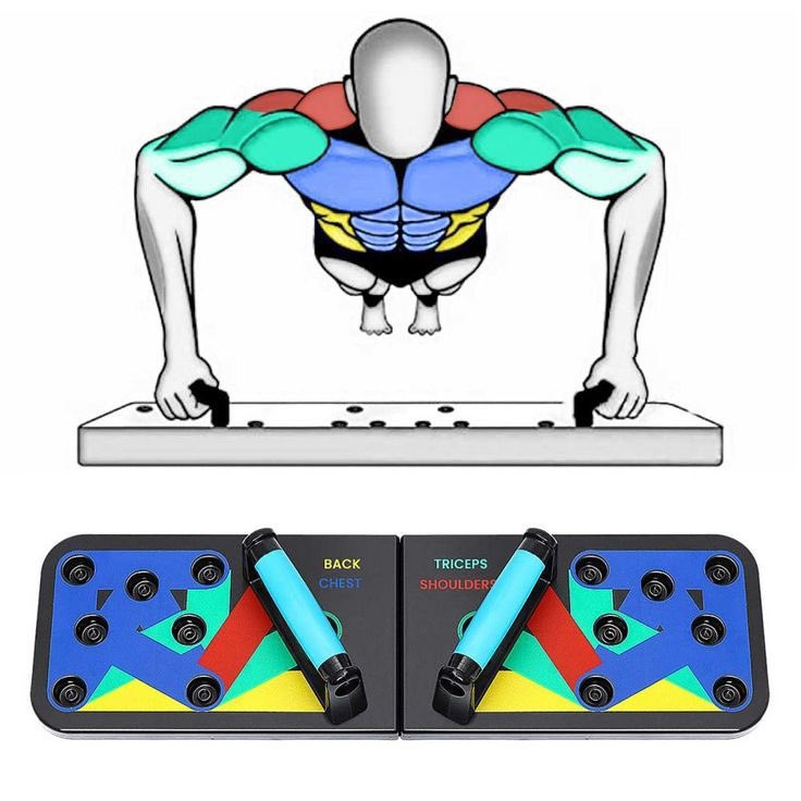 <a href="/YKoluwaseun9/">SEUÑ</a> Push past your limits and level up your fitness game –

Get this premium push up board for ₦20,000

Yellow- back 
Blue - pectoralis 
Green - triceps 
Red area- shoulder