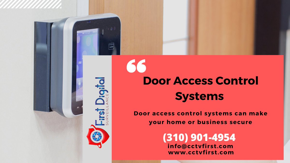 cctv1st's tweet image. 🔒 Control who enters. Protect every door.
First Digital Surveillance installs smart door access control systems across Los Angeles.

📞 (310) 901-4954
✉️ info@cctvfirst.com

🌐 cctvinstallation-losangeles.com/door-access-co…

#AccessControl #SecurityCameraInstallation #CCTVLosAngeles #HomeSecurity