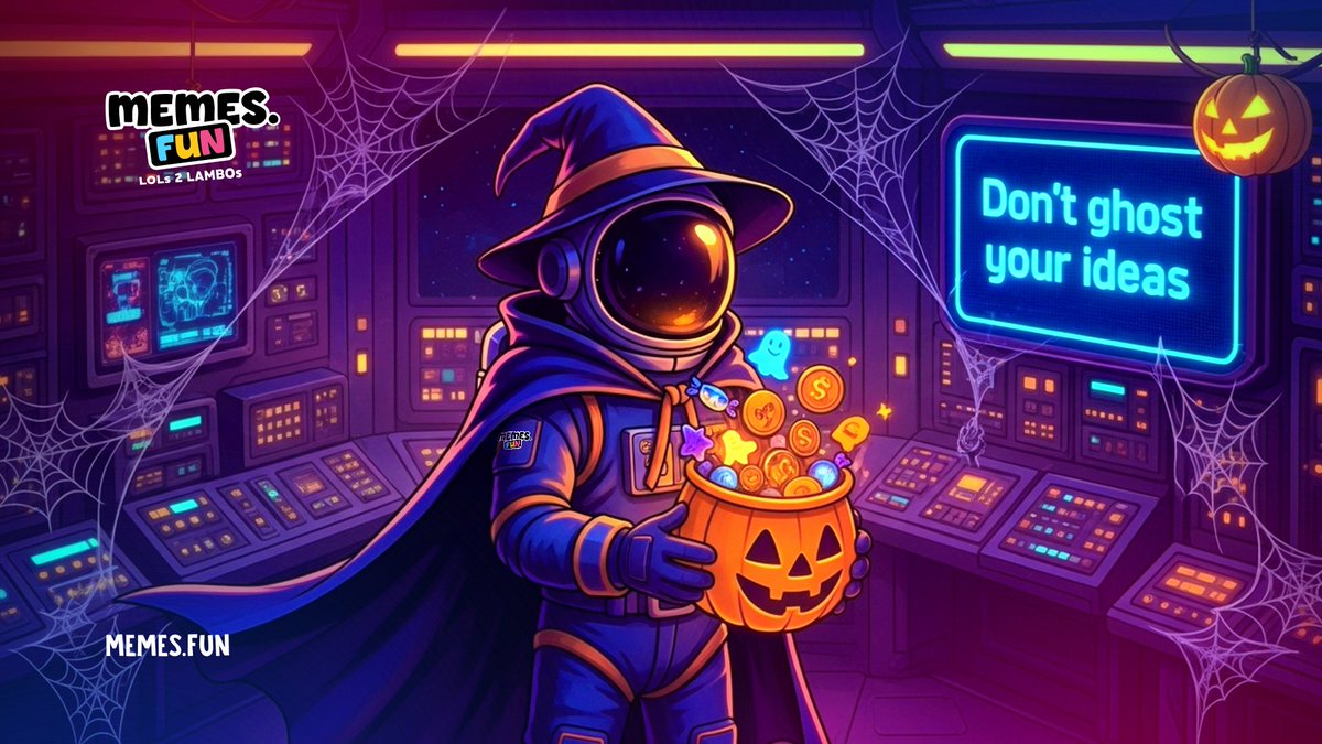 Happy Halloween, MDFers! 🎃

May your launches be spooky, sweet, and full of Rocket Points 🍬

Don’t ghost your ideas, launch them tonight on memes.fun 🚀