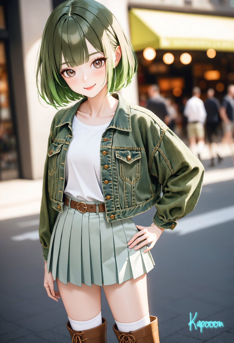 KapooonAIillust's tweet image. 「おっはよ～🍀
　ふぅ～、何とか登場させてもらえたよ❣」
　　　by 一里塚 葵

葵『リュボーフィさんとアイーシャさんは白人だから、いつもの設定でやってるんだけど、能面みたいになっちゃうんだってさ』
#AIイラスト #AIillustrations
#StableDiffusionXL
⏰6:30