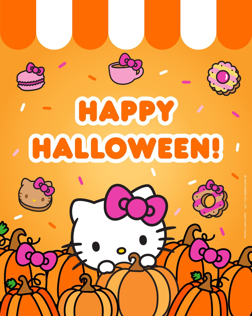 Have a super sweet and safe Halloween! 🧡🩷 #hellokittycafe