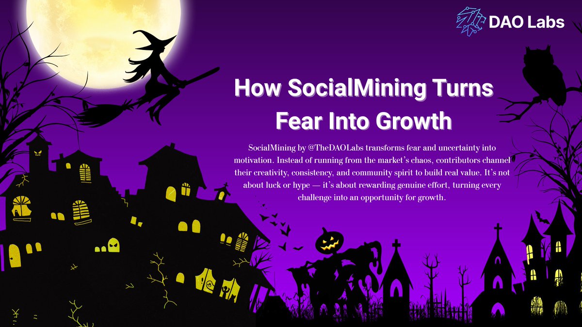 🎃 #DAOWEEN: Where Fear Meets Purpose

The crypto market often feels like a haunted house. One moment, everything looks calm; the next, the charts start dripping red like fresh blood. Prices collapse, whales vanish without a trace, and projects that once appeared strong suddenly