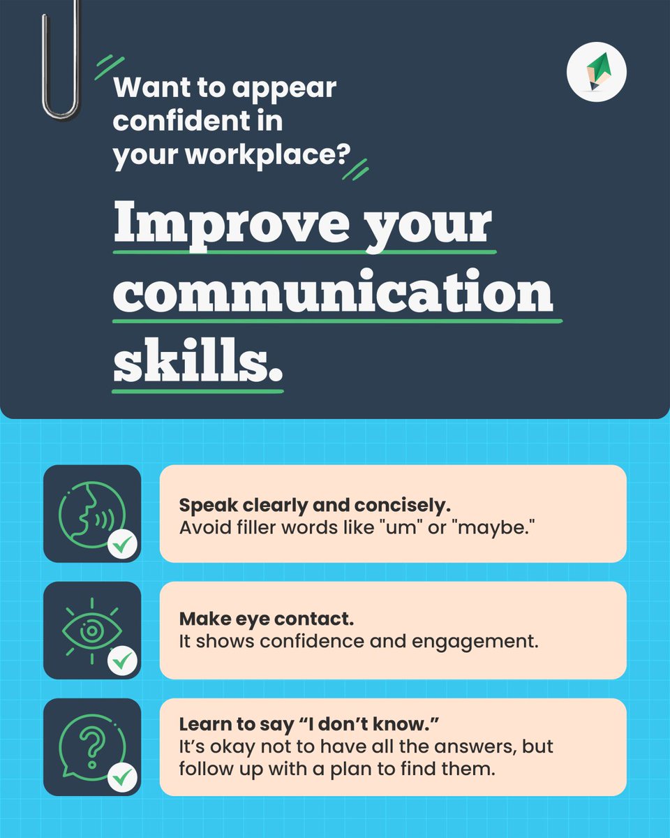 WriteDirection7's tweet image. Confidence isn’t just the words you say. It’s also how you say them. 💬

🌐 thewrite-direction.com

#TheWriteDirection #CareerTips #WorkplaceConfidence #ProfessionalGrowth