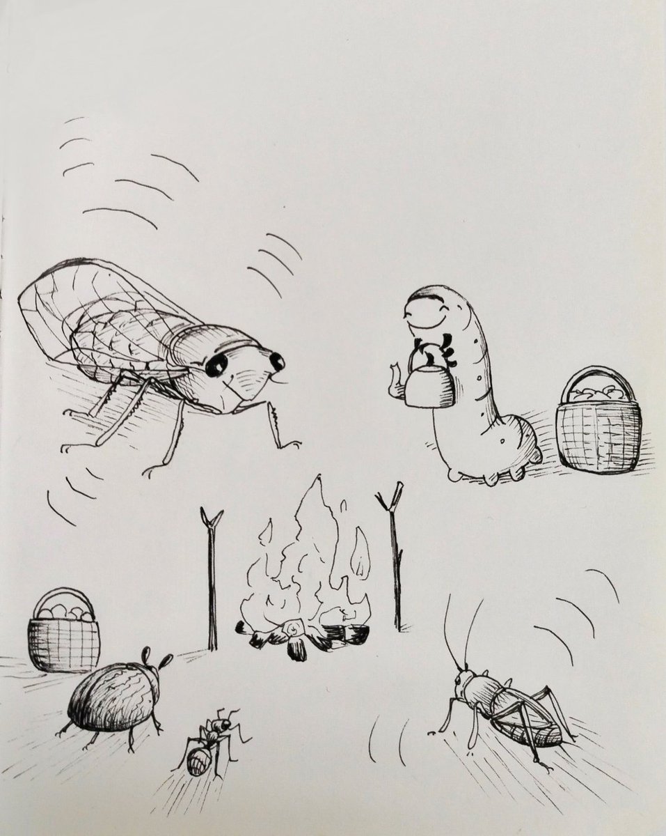 Songs around the fire

#inktober #inktober2025 #Inktober_ИвовыйЛес