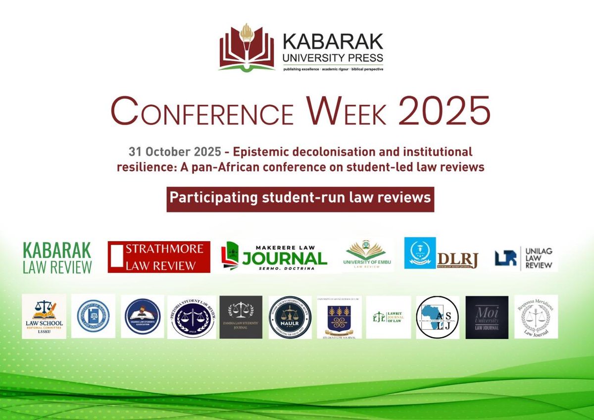 KABUPressKE's tweet photo. “Africa doesn’t lack scholarship, it lacks visibility.” 🌍
Prof Frans Viljoen (African Human Rights Law Journal) calls for African-led models of research evaluation, challenging ranking systems that sideline African journals.
#DecolonizingKnowledge #KabarakConferenceWeek2025 https://t.co/BwR0NXXdx5