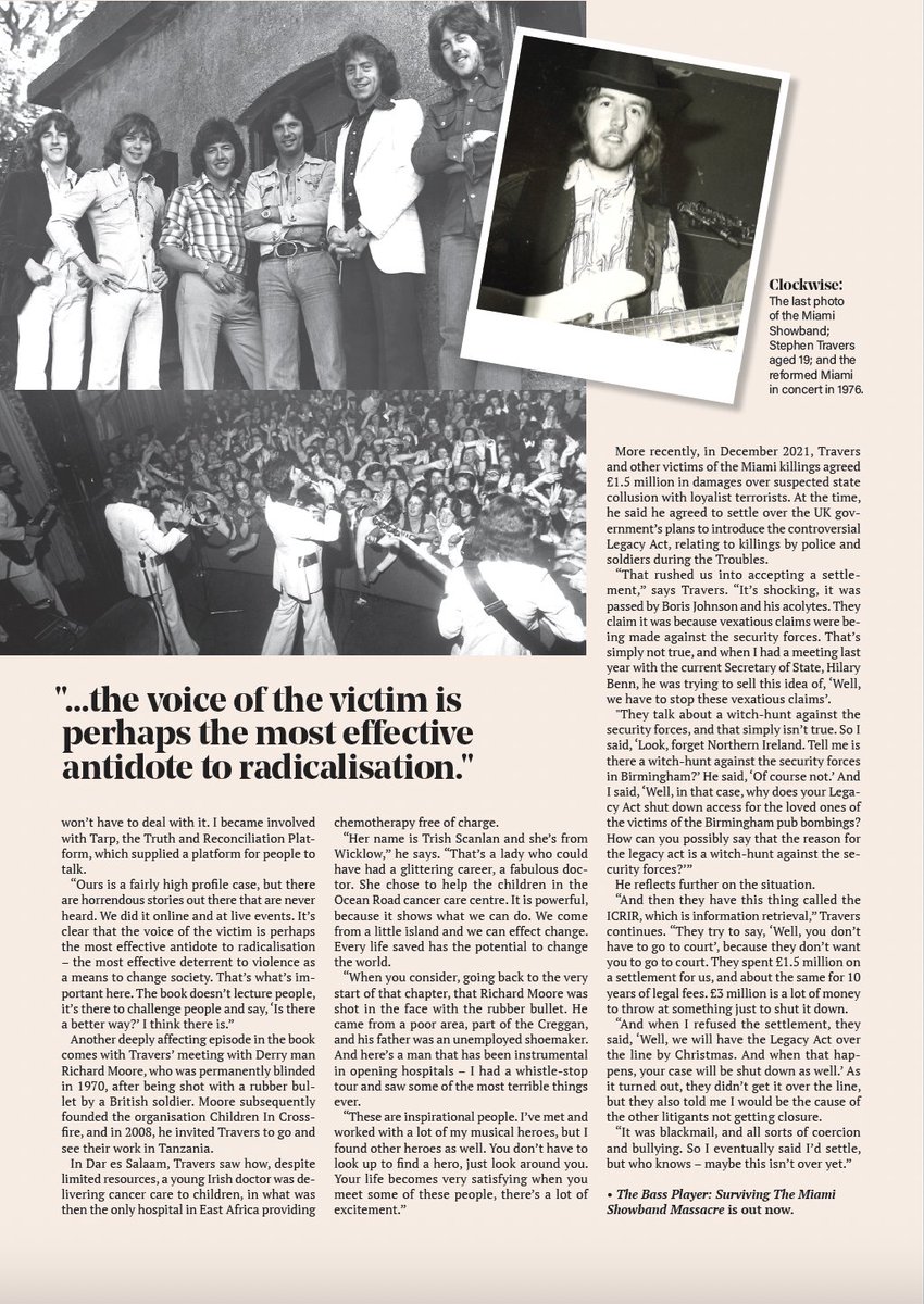 Hot Press review of The Bass Player; Surviving The Miami Showband Massacre