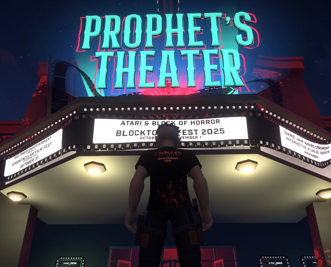 Get your Blocktoberfest 2025 "Survived" tee in the theater, also comes in White (and won't be available for long) 👀