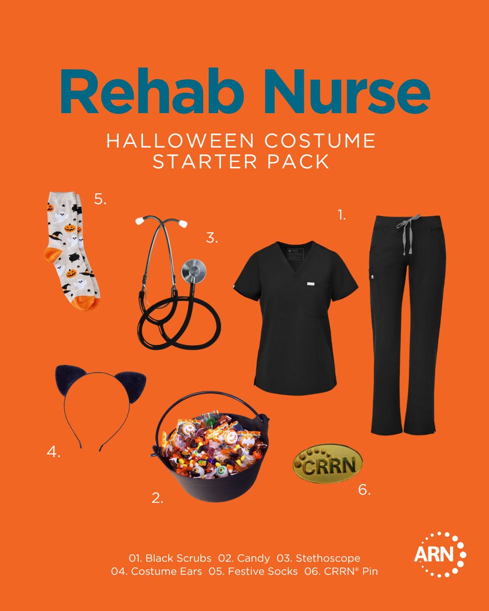All the essentials for a spook-tacular shift 👻🩺

And speaking of essential… don’t miss your chance! November 1 is the final day to register for the CRRN® exam with a late fee. 🎃

rehabnurse.org/crrn-certifica…