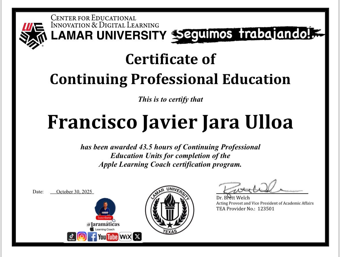 jaramaticas's tweet image. Seguimos trabajando!… #AppleLearningCoach #ALCMx