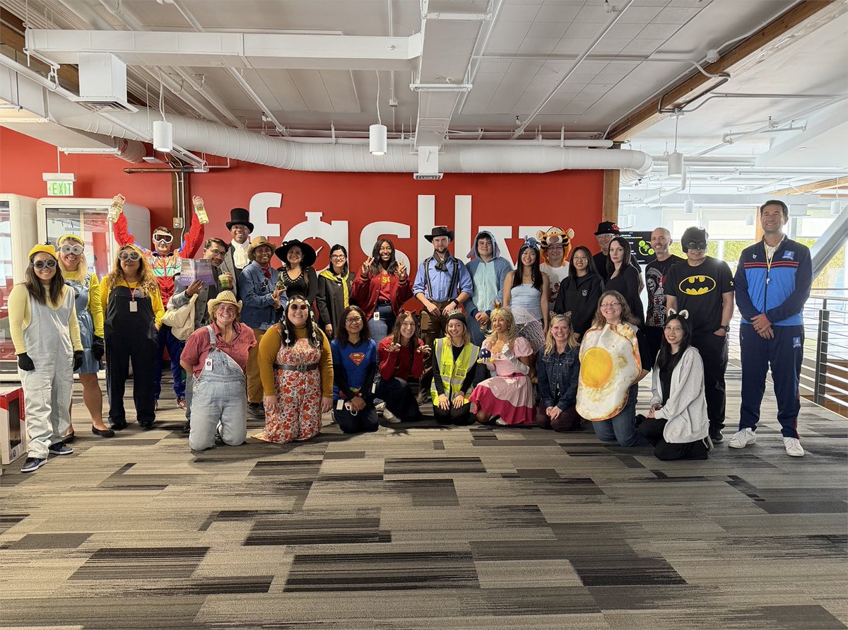 fastly's tweet image. 🎃👻 Halloween at Fastly is a treat! Our costume contest brought out hilarious, creative, and downright impressive outfits. Love seeing our team’s creativity and community spirit shine! 🕸️✨

#LifeAtFastly #Halloween