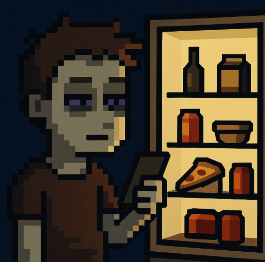 SLOTHco1n's tweet photo. opened the fridge to think, not to eat  #SLOTH #Memecoin #Solana #LazyLife https://t.co/oyBGUKWkCg