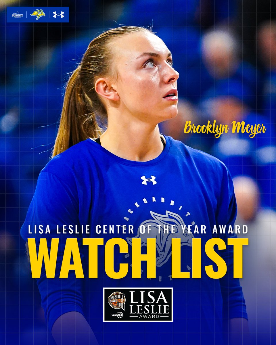 Got the nation on notice 👀   

Brooklyn Meyer is one of 20 players on the preseason watch list for the Lisa Leslie Center of the Year Award! 

#GoJacks 🐰
