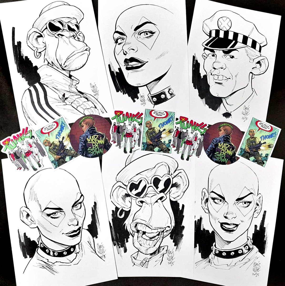 To sweeten the deal of the PUNKS #2 physical claim, randomly selected orders will receive the extra surprise of an original Chris Wahl ink sketch or PUNKS stickers! 👀Very limited, so get claiming! 🔥🤘🤘🔥 postpunk.io/home