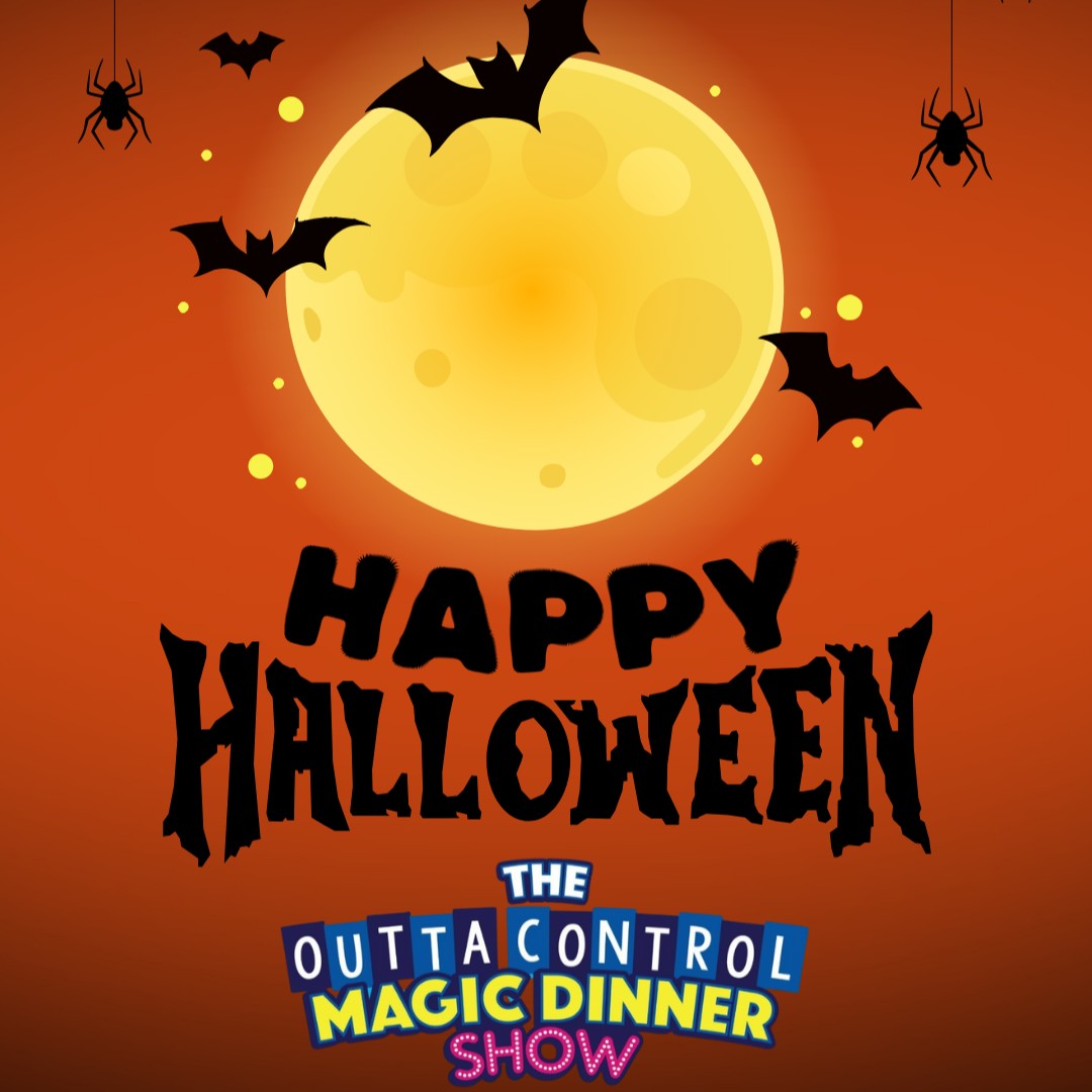 OuttaControlDS's tweet image. Happy Halloween from The Outta Control Magic Dinner Show 🎃🪄

#DidYouKnow today is also National Magic Day? Fun fact: The common magical phrase &quot;Hocus Pocus&quot; was taken from the name of a Norse mythological sorcerer known as Ochus Bochus!