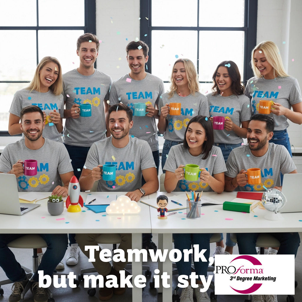onesourcepromo's tweet image. Custom tees, bold mugs, desk swag: branded merch isn’t just for giveaways, it’s for team hype! 🏆 Power up the crew during busy season with gear that brings good vibes. What’s your go-to team-building merch? Drop your favs below! 👇 #Proforma3rdDegree