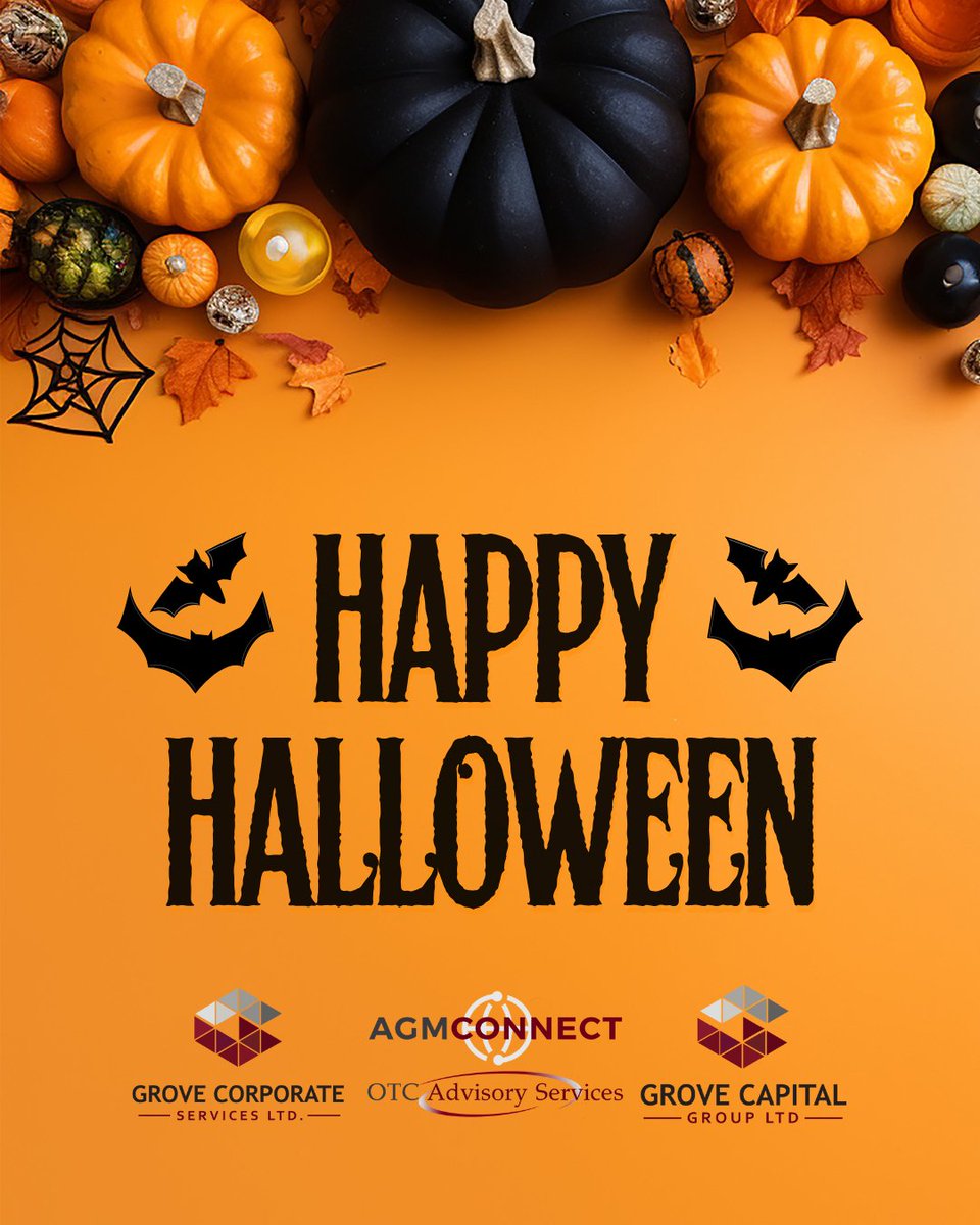 🎃👻🎃👻

This Halloween, our team is making sure your corporate filings, accounting, AGMs, and compliance needs are anything but spooky! 👻

#YCOB #CorporateServices #CapitalMarkets #CorporateGovernance #AGM #IssuerServices