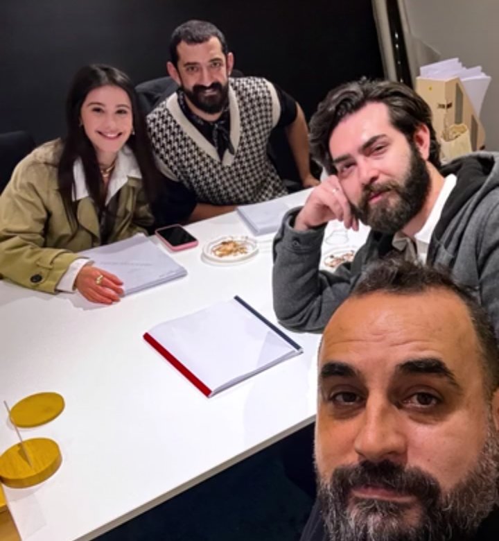 #SevdiğimSensin okuma provasından Barış Baktaş ve Helin Kandemir...