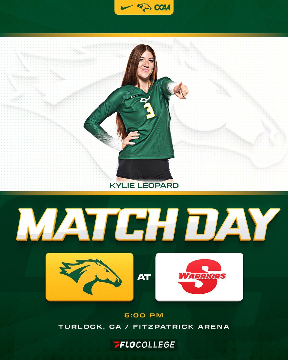 cppvolleyball's tweet image. Match day in Turlock 🏐
Broncos kick off their final road trip of the regular season against Stanislaus State at 5:00 PM.
#WeAreCPP