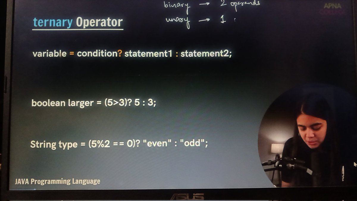 KomalPachouri1's tweet image. 🚀 Day 6 of Sigma DSA (Java) 
✅ Learned else-if statements
✅ Understood ternary operator
✅ Practiced switch statements
✅ Solved related practice questions
@ApnacollegeX @ShradhaKhapra_
#Sigma8 #Java #DSA #100DaysOfCode #CodingJourney