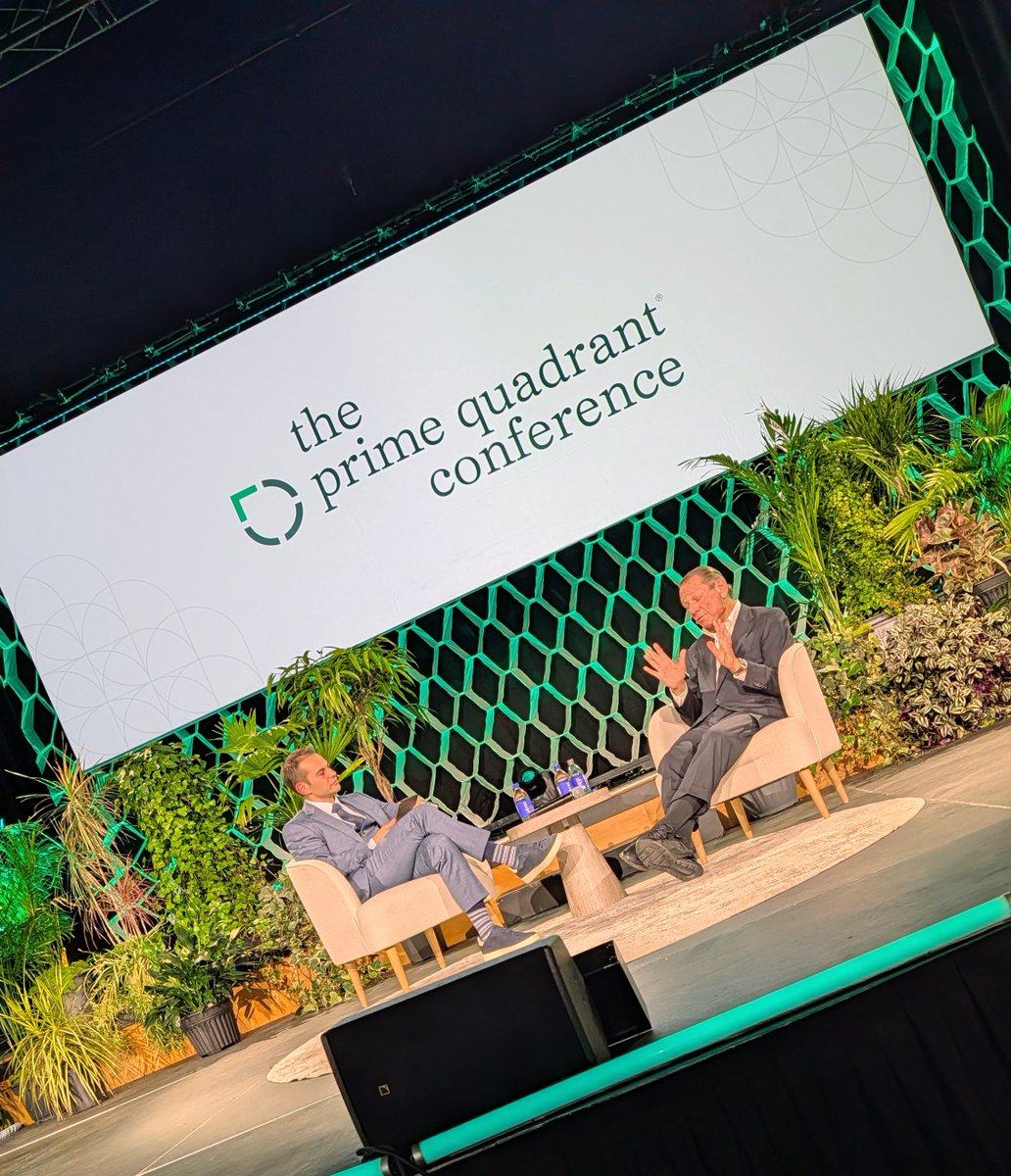 thethomasjacob's tweet image. Rarely do you walk into a room that truly challenges how we define value - the @PrimeQuadrant Conference did just that.

Big thanks to @molidsky for curating something real and thought-provoking.

“Great businesses are built on great people and even greater trust.” @MichaelOvitz