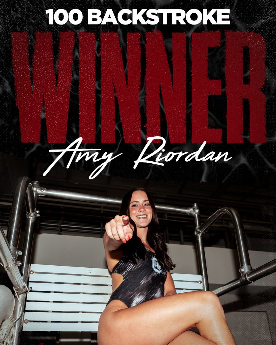 GamecockSwmDive's tweet image. Just another day 🤷‍♀️

Amy Riordan touches the wall first in the 100 backstroke with a time of 52.50!