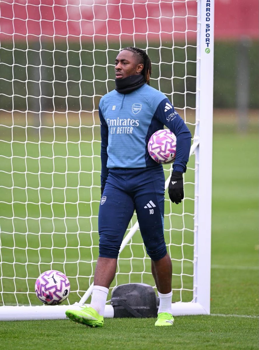 Eberechi Eze in Arsenal training today. 🥶