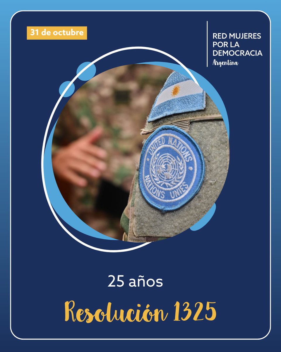 💜✨ Hoy conmemoramos la Resolución 1325 del Consejo de Seguridad de Naciones Unidas, un hito que reconoció el liderazgo de las mujeres en la construcción de paz, la seguridad y la igualdad de género.