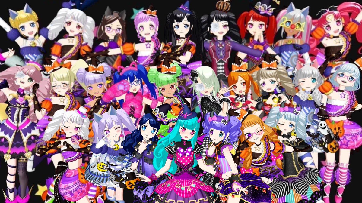 ハロウィン仕様のおともだち集めてみた🥳🩷多種多様！