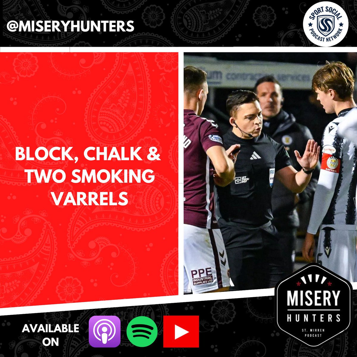 🆕🎙️ - Block, Chalk &amp; Two Smoking VARrels

Two podcasts in one week? You lucky miserable bastards! Jamie and Liam look over Wednesday nights game and preview the big one tomorrow

linktr.ee/miseryhunters