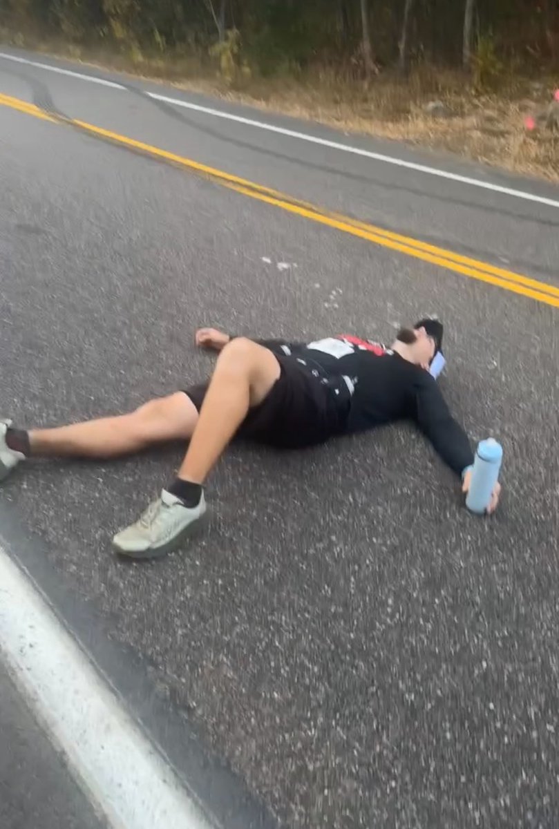 Happy Halloween from <a href="/ATCCBaseball/">Alexandria College Legends Baseball</a> coach <a href="/BrockDepute/">Brock Depute</a> who chose to go as crime scene chalk body outline.