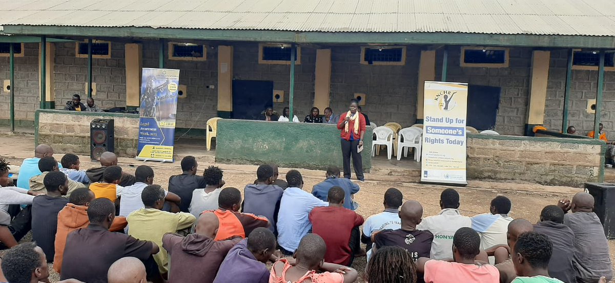KNCHRLaikipia's tweet photo. This week, @HakiKNCHR joined @lawsocietykenya &amp; @Ombudsman_KE for #LegalAwarenessWeek2025 in Nyahururu.
Today at Nyahururu GK Prison, we engaged inmates &amp; officers in heartfelt talks on dignity, fair trial rights &amp; access to justice. https://t.co/R4fBnVbyVH