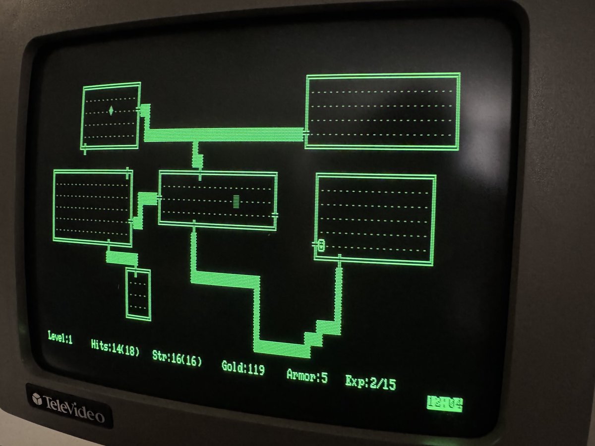sdf_pubnix's tweet image. Happy Halloween! Explore the Dungeons of Doom remotely in the browser at icm.museum

#ascii #terminal #rogue #gaming #retrogaming