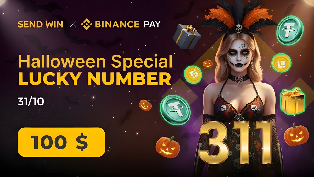 mrtigersol's tweet photo. Halloween Special Lucky Number🎃

Pick number between 300-311 and win the free Halloween USDT just for staying with https://t.co/MvtKPpGfL5 

How can you participate? 
- Like RT/QT this tweet
- Tag your 3 Friends
- Pick a number 

#sendswin #airdrop #Giveaway #winUSDT #binancewin