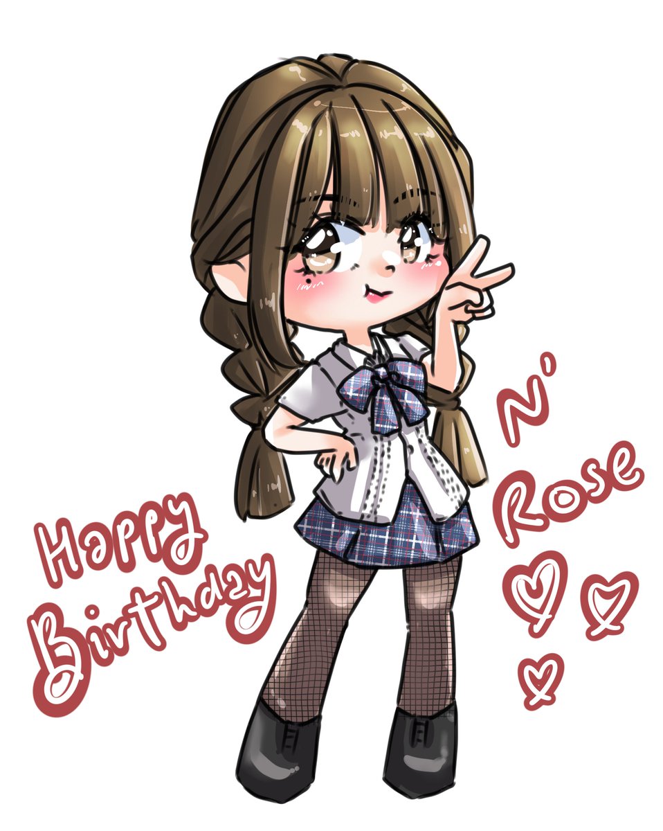 เบิ้ดเดย์จ้าสาว มีความสุขมากๆน้า สุขภาพแข็งแรง แฮปปี้ๆ ไม่มีเรื่องร้ายๆแย่ๆ มาทำให้โลกของหนูสดใสน้อยลงนะ เป็นกำลังใจให้เสมอนะ ✌️🫶🤏✨✨
#RoseBNK48 #BNK48 #BNK48Fanart 
#18thBloomingRose