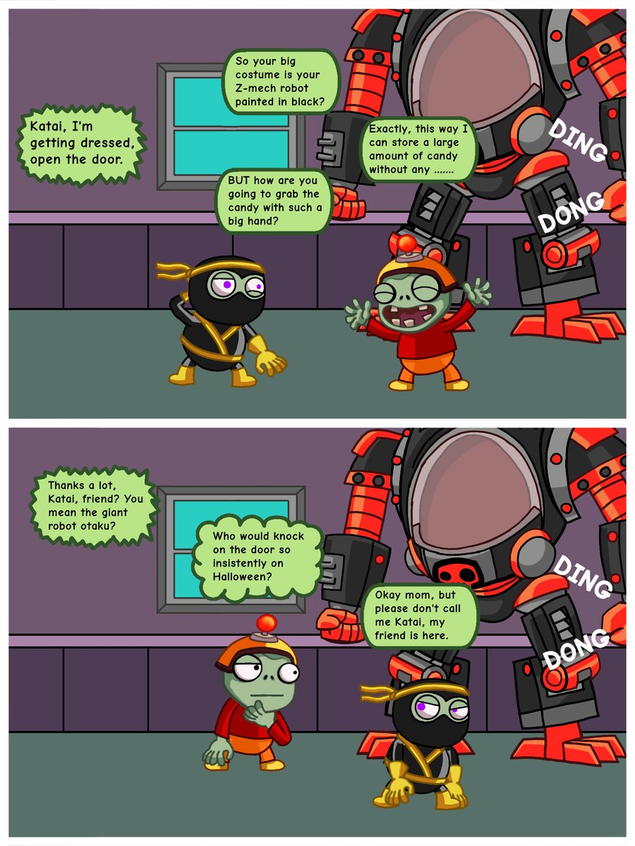 charamanti6's tweet image. Today, being a spooky day, I bring you a comic titled:
PAOLO SAVES HALLOWEEN

Enjoy, and thanks for watching! 

#pvz #pvzh #pvzagents #pvzcomic #Halloween2025 #pvzfanart #pvzheroes