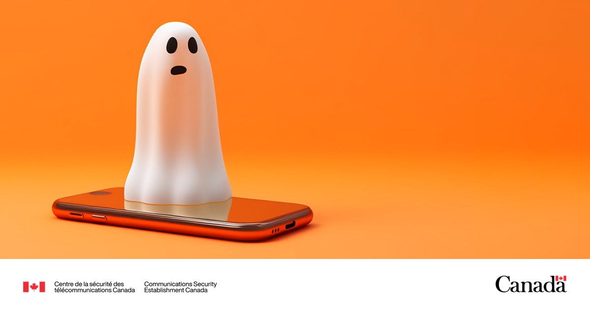 cst_cse's tweet image. Joyeuse Halloween, ne laissez pas les cyberfantômes hanter vos courriels!🎃

Prudence et vérifiez toujours les liens avant de cliquer dessus – il pourrait s’agir d’une tentative d’#hameçonnage bien déguisée! 👻

Pour en savoir plus : cyber.gc.ca/fr/orientation…