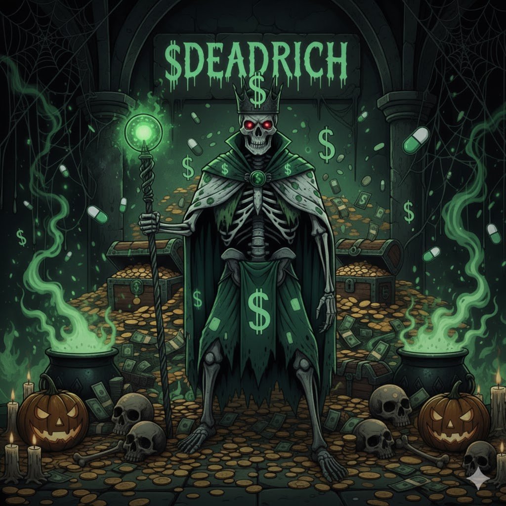 deadrichcoin's tweet photo. The void doesn’t wait...
You either embrace the end or fade with the rest.
$DEADRICH isn’t just a coin — it’s a reminder:
"we’re all gonna die, might as well make it."
Launching today — 18:00 UTC on #pumpfun
#CryptoHalloween #SolanaMemeCoin https://t.co/j9SDsmxVLv