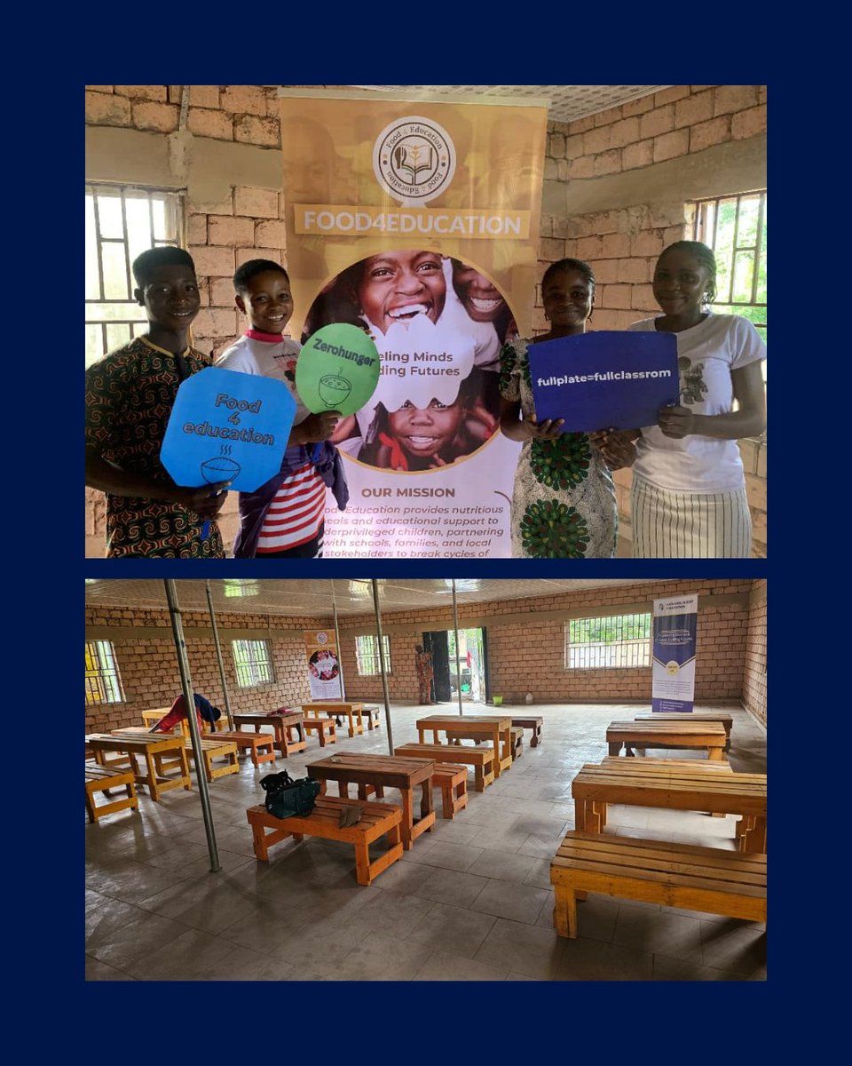 GivingTueAfrica's tweet photo. The @GivingtuesdayN Oyo Chapter, led by Kemi Adesina, launched #Food4Education in Arikanki Village.

They served the first meals to 190+ children, uniting the community to fight classroom hunger.

Daily meals. Better learning. Brighter futures

#GivingTuesday #GivingTuesdayAfrica https://t.co/wTrYJOpwzO