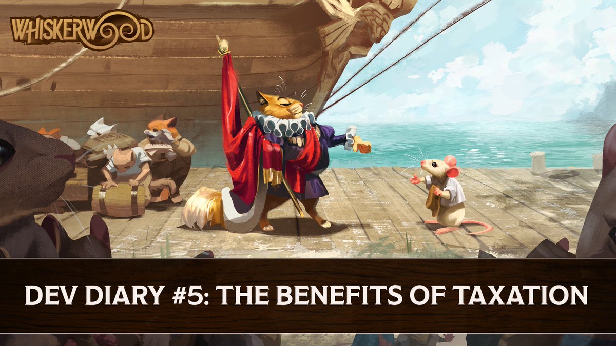 Dear Whiskers, 

Under the King's graceful guidance, I send this dispatch regarding the benefits of taxation. 

It is your honor &amp; privilege to pay your taxes on time &amp; in full, as a token of your fealty to our Kingdom.

Signed,
The Duke of North Castle

store.steampowered.com/news/app/24893…