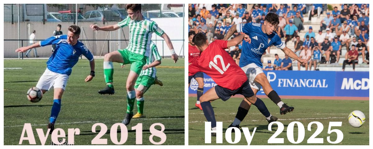 AYER Y HOY de Pablo Jiménez.
Llegó desde CD La Salle  para brillar con luz propia en el San Fernando.
Ayer 2018 Cadete con un futuro prometedor.
Hoy 2025 Senior del <a href="/_CDSanFernando/">CD San Fernando 1940</a>  ya una realidad. Su talento al servicio del club de toda la vida. 
Con Uds, el 8, Pablo Jiménez.