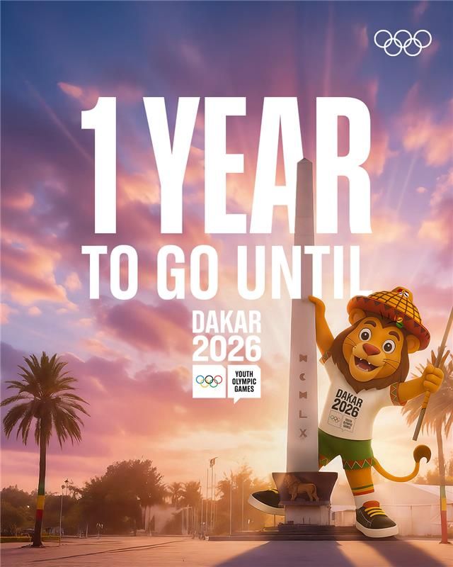 Welcome to “Ayo”, the mascot of the Youth Olympic Games #Dakar2026. Ayo is a young lion who symbolises the joy and energy of Senegalese youth. The name means “joy” in Yoruba – a language widely spoken in West Africa. Ayo was born today, as we celebrate #OneYearToGo until the