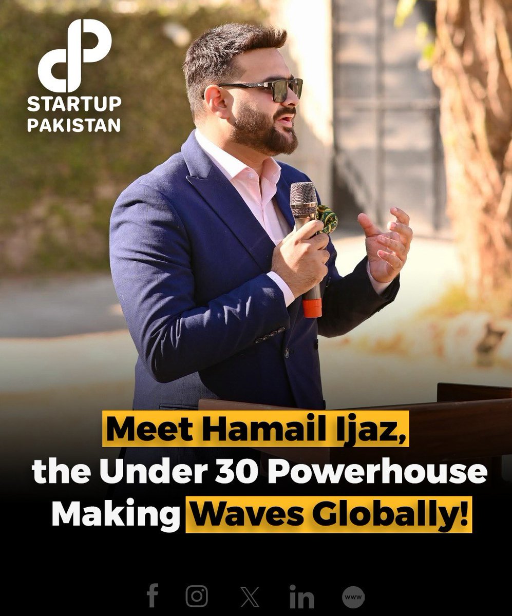 Meet Hamail Ijaz a visionary young leader whose journey reflects passion, perseverance, and purpose. From humble beginnings to becoming an Under 30 powerhouse, he has turned dreams into impactful ventures that inspire hope and pride. 

For More Details: startuppakistan.com.pk/hamail-ijaz-re…