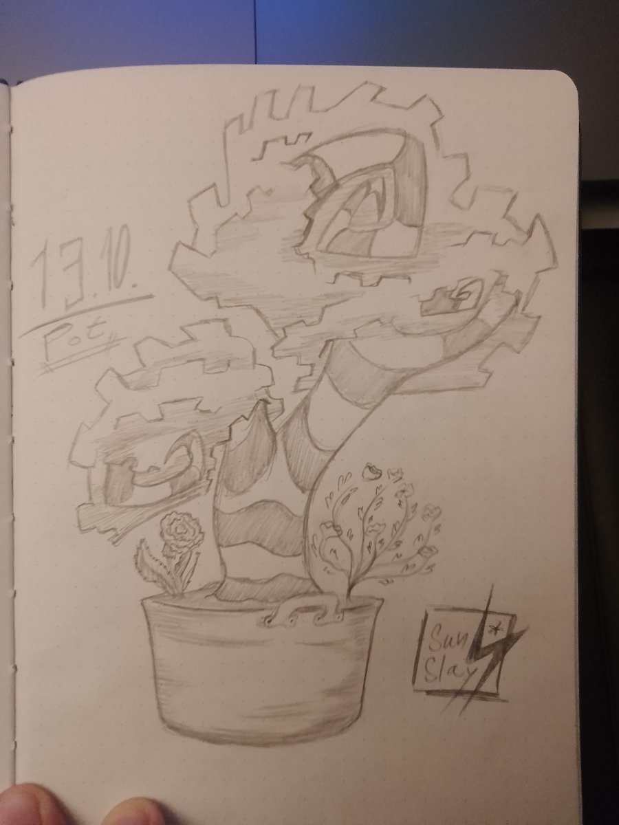 SunCutterPop's tweet image. Working on several drawings at once was probably not good idea... Anyway.
12. Calling 
13. Pot
14. Pet