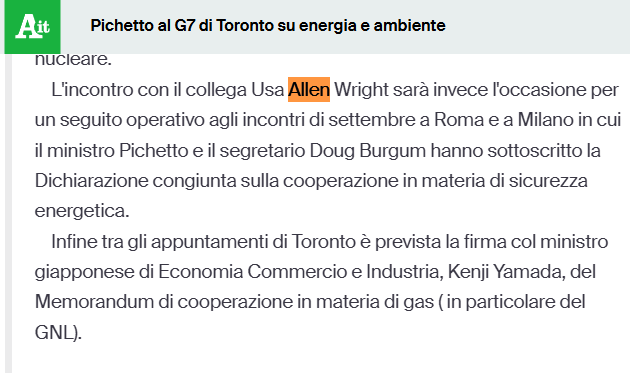 StePorciello's tweet photo. @MASE_IT @SecretaryWright @GPichetto This was picked up by the leading Italian news agency @Agenzia_Ansa - not once, but twice https://t.co/zb8KtZJlK6