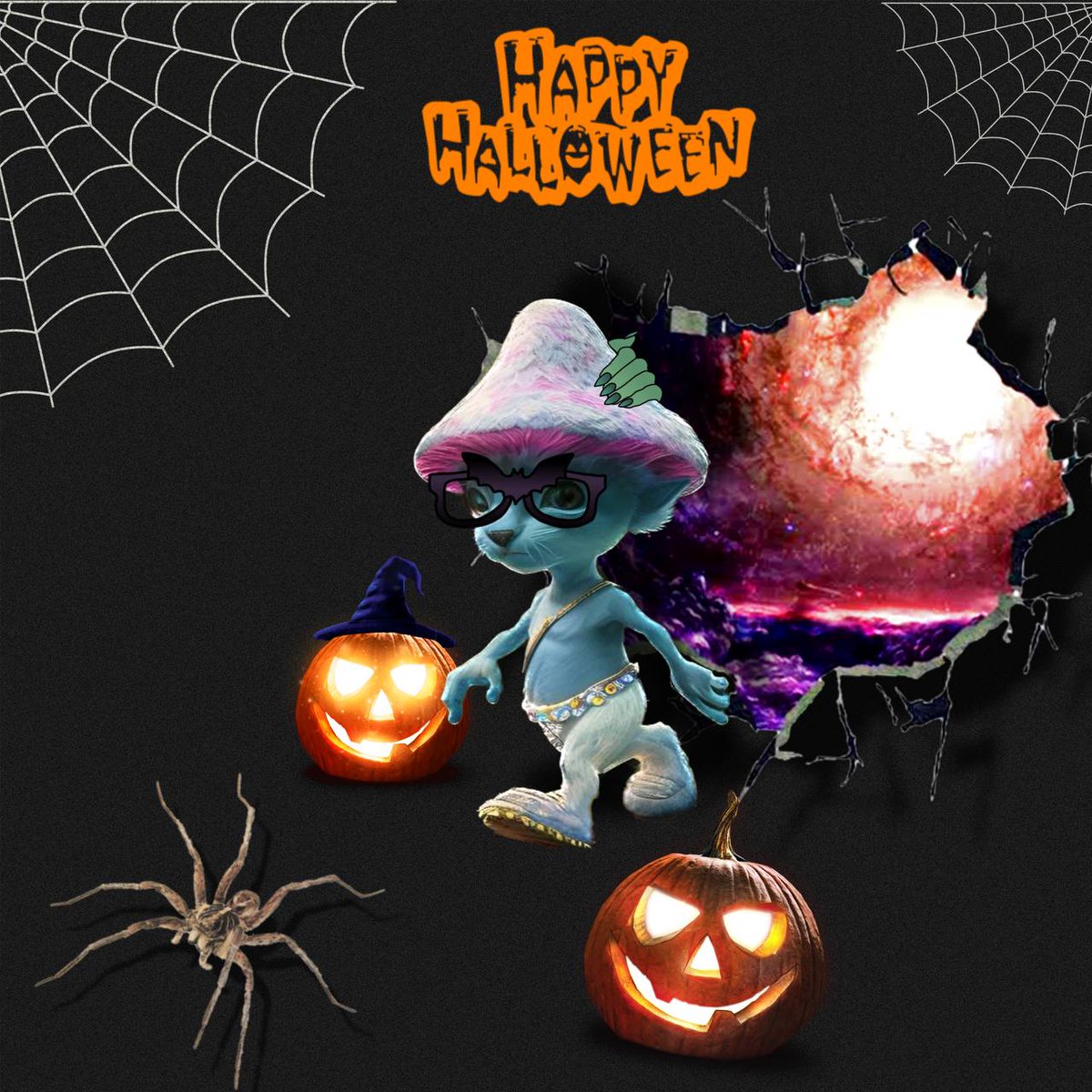 Happy Smurfoween🎃👻 

#smurfcat