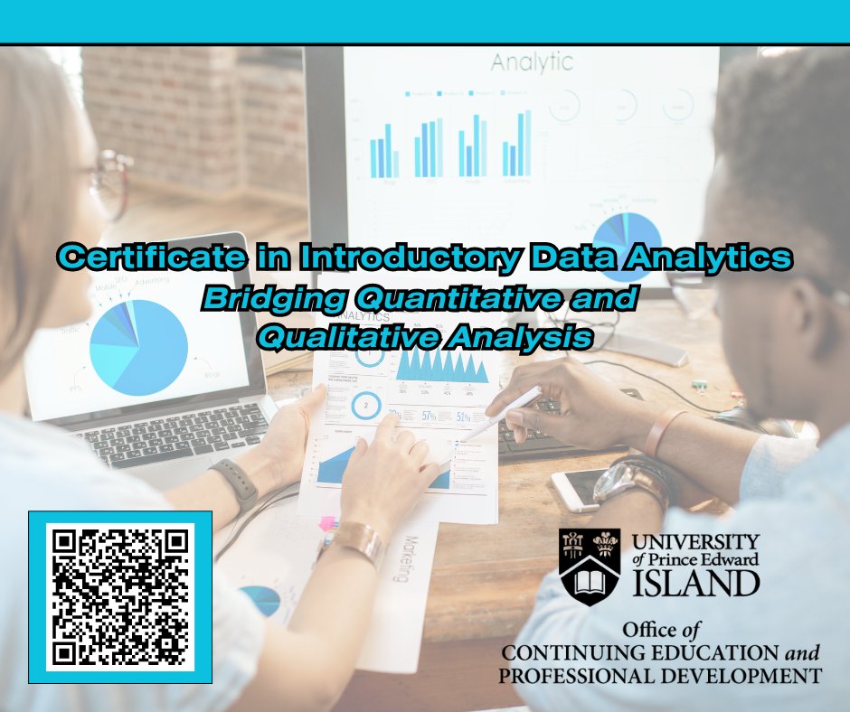 UPEIPD's tweet image. Make smarter decisions with data. 💼

Build the skills to analyze, interpret, and lead with the Certificate in Introductory Data Analytics from the OCEPD, PEI’s premier professional development provider.

👉 upei.ca/professional-d…