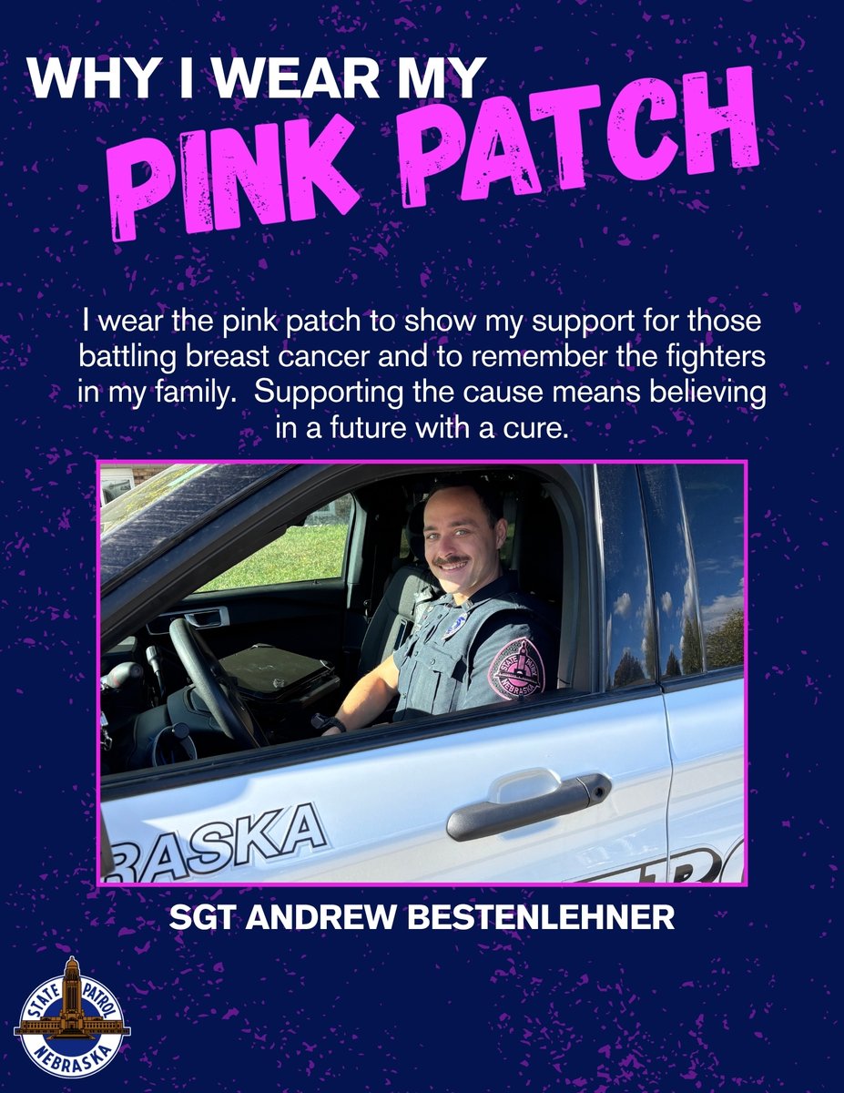 The final day of October means a close to this year's Pink Patch Project. 

Here are a few examples of some of our Troopers from across the state who wore a pink NSP patch to honor cancer fighters in their lives. 

Never give up the fight! #BeatCancer
