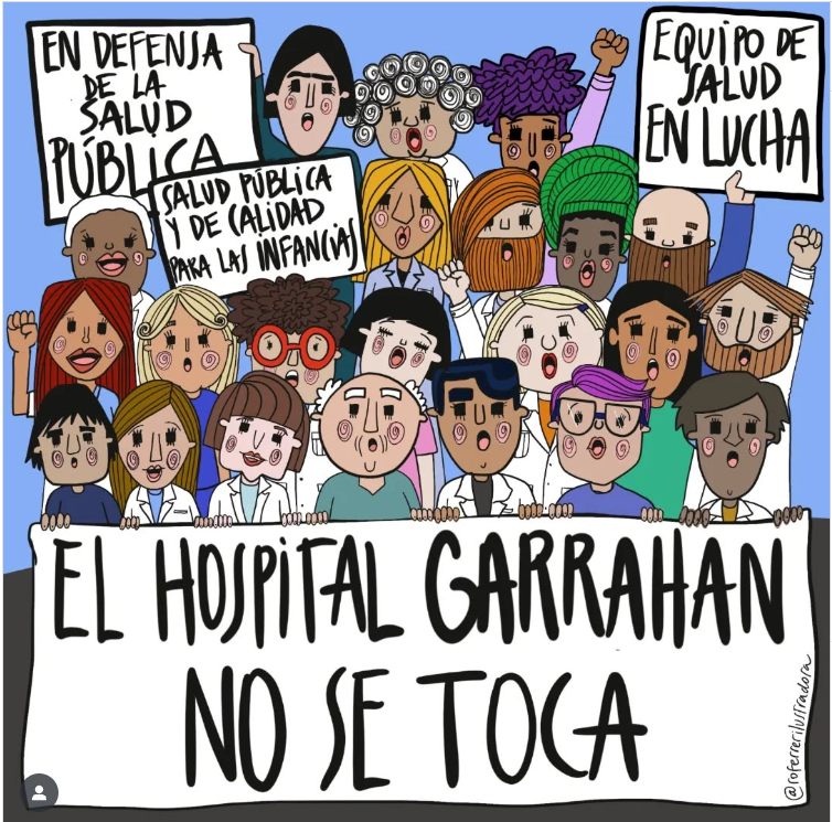 Todo nuestro apoyo desde <a href="/IzqSocialista/">Izquierda Socialista</a> a lxs trabajadorxs del #Garrahan que continúan defendiendo el hospital. Denunciamos un nuevo ataque del gobierno de <a href="/JMilei/">Javier Milei</a> y su ministro <a href="/Mariolugones_ar/">Mario Lugones</a>  que no cumplen con la #LeyEmergenciaPediátrica que se votó cuatro veces en el