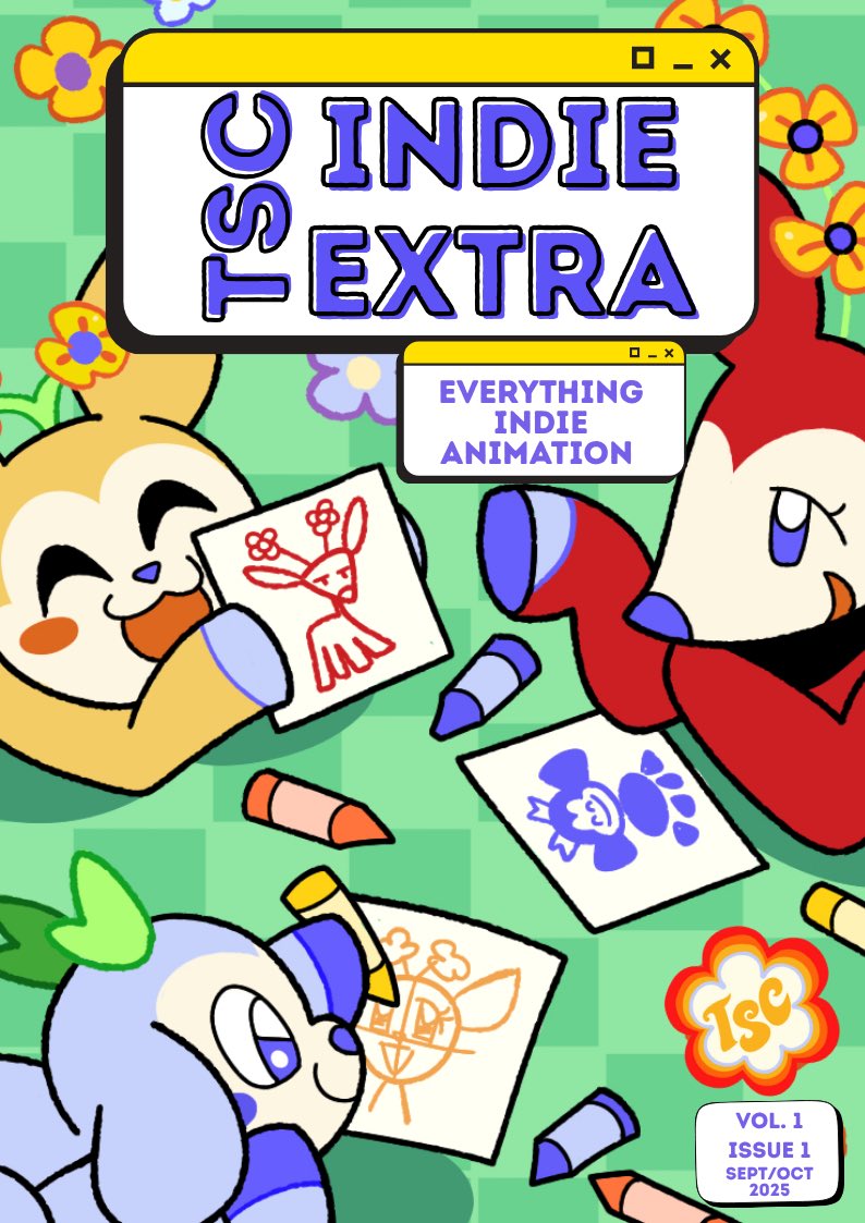 COMING NOV 3RD!! 

The first ever TSC INDIE EXTRA issue, a digital magazine dedicated to indie animation! 💛

Featuring all the latest releases, an interview w/ <a href="/AliceBlankLand/">🌈✨️Alice In BlankLand❤️♠️♣️An Animated Miniseries</a> creators, a TSC staff spotlight on Dominic Sorbara, and this lovely amazing cover by <a href="/thedenoftoons/">follow me on bsky</a>!!